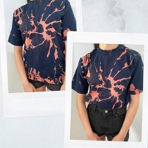 Reverse tie dye tee